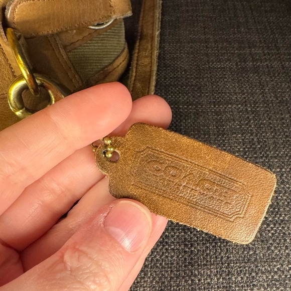 COACH RARE Vintage Coach Skinny Flight Satchel Twill NYC with Hang Tag - Picture 9 of 15